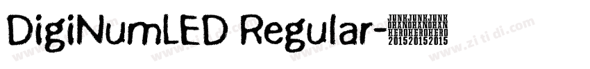 DigiNumLED Regular字体转换